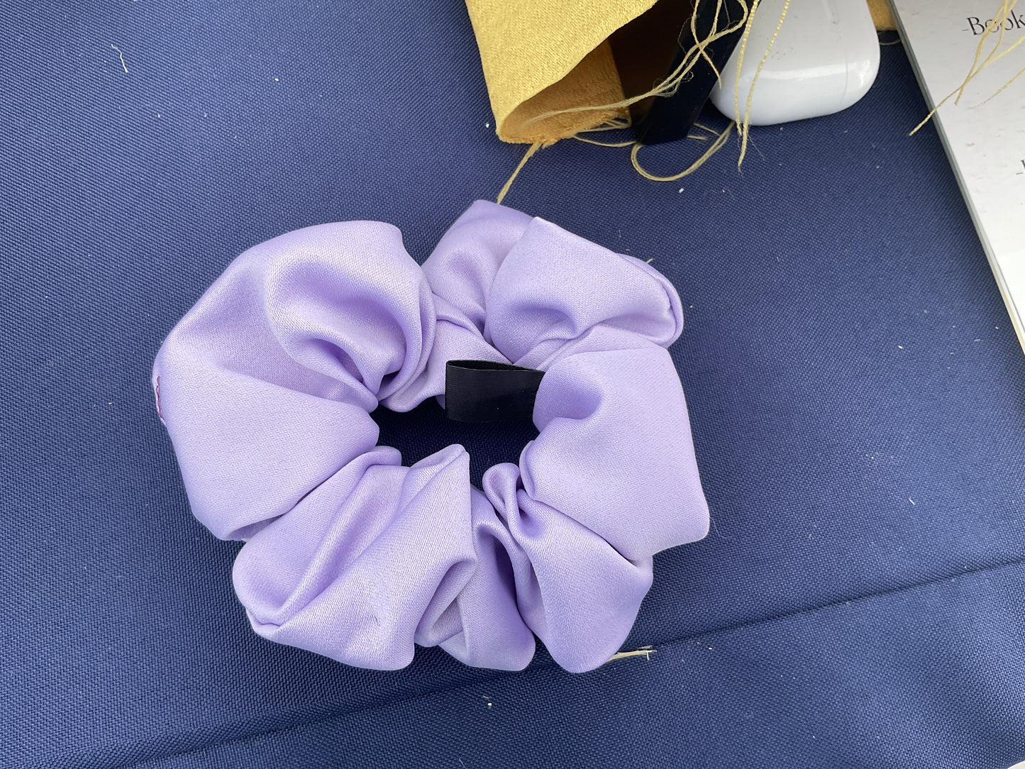 Lavender Matte Satin Scrunchie