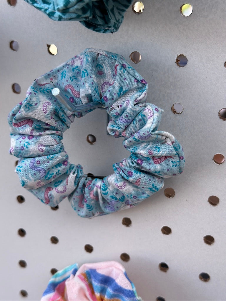 Blue Unicorn Scrunchie